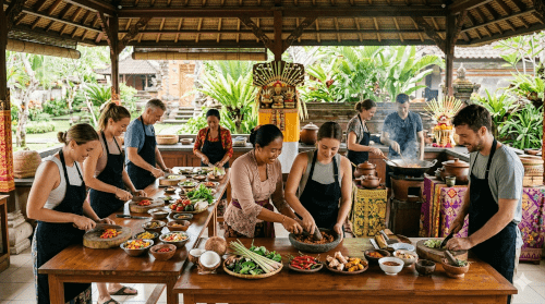 バリ島サヌールのバリ料理クッキング教室のイメージ画像