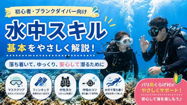 ダイビング水中スキルの基本｜初心者・ブランクダイバー向け解説